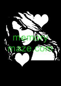 Lady,Ladies face Stencil,mask or template F007 200X200 Min buy 3